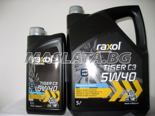 Масло Raxol TIGER C3 5W40 5L