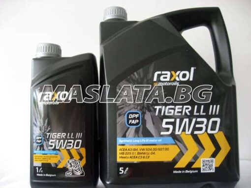 Масло RAXOL TIGER LL III 5W30 5w30 5l