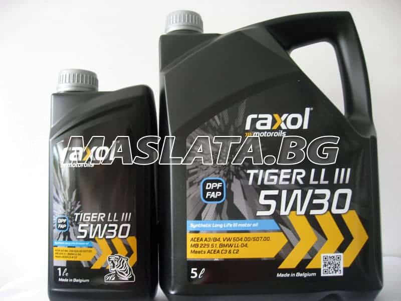 Масло RAXOL TIGER LL III 5W30 5w30 5l Масло RAXOL TIGER LL III 5W30 5w30 5l