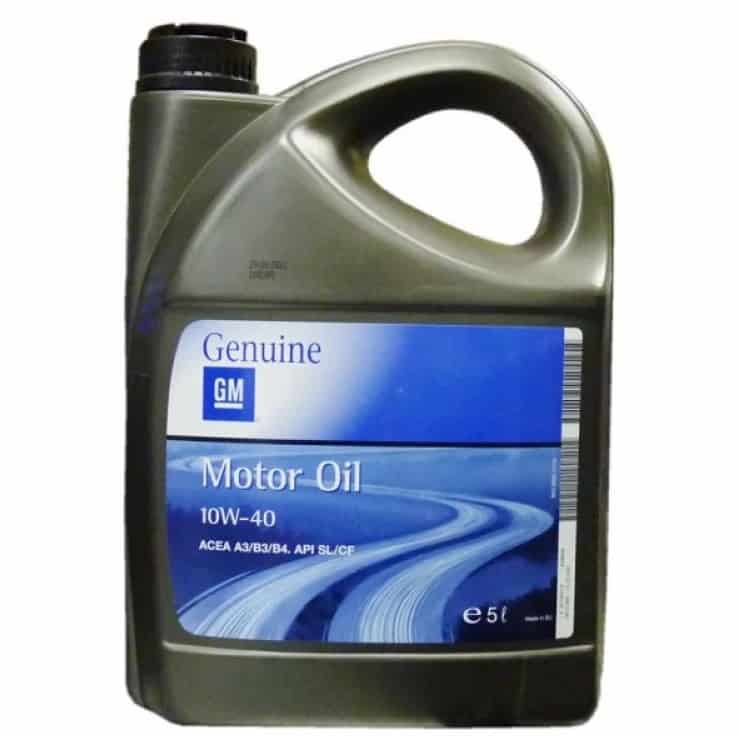 Оригинално масло за Opel 10W40 GM 5 литра Оригинално масло за Opel 10W40 GM 5 литра