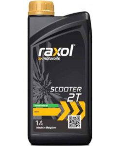 Масло за скутер RAXOL 2T двутактово червено - 1 литър