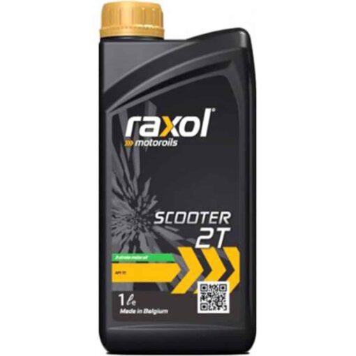 Масло за скутер RAXOL 2T двутактово червено - 1 литър