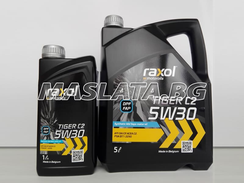 Масло RAXOL TIGER C2 5W30 5L Масло RAXOL TIGER C2 5W30 5L