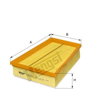 Въздушен филтър HENGST E1135L Въздушен филтър HENGST E1135L