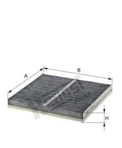 Купе филтър с активен въглен HENGST E2933LC