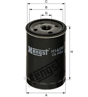 Маслен филтър HENGST H14/2W Маслен филтър HENGST - H14/2W