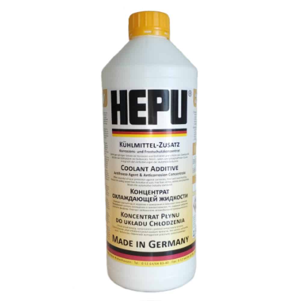 Жълт антифриз концентрат HEPU 80C 1.5 литра Жълт антифриз концентрат HEPU 80C 1.5 литра