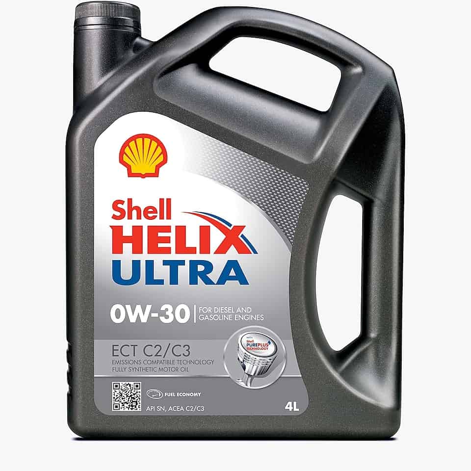 Двигателно масло Shell Helix Ultra ECT C2/C3 0W30 4 литра Двигателно масло Shell Helix Ultra ECT C2/C3 0W30 4 литра
