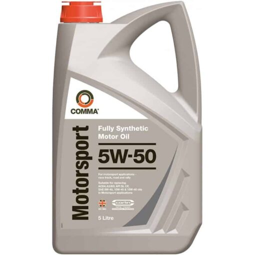 Масло COMMA MOTORSPORT 5W50 5L - Image 1