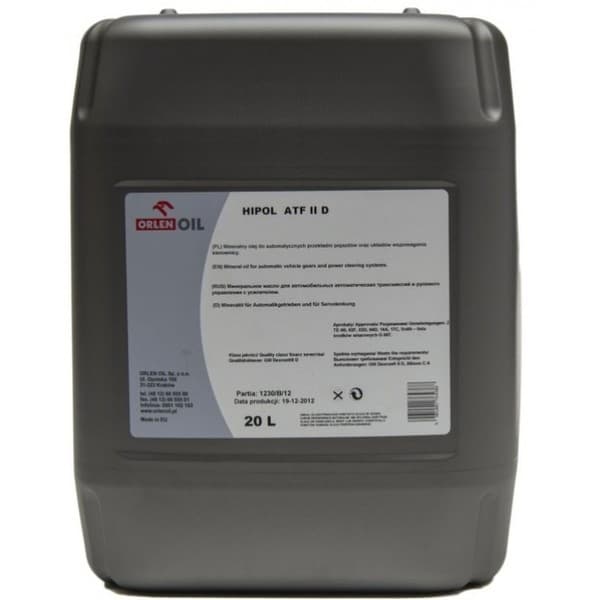 Масло ORLEN HIPOL ATF II D 20L Масло ORLEN HIPOL ATF II D 20L