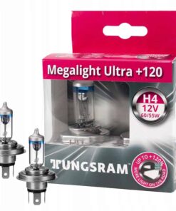 Автомобилни крушки GE 50440SNU MEGA LIGHT ULTRA +120% H4 12V 60/55W комплект