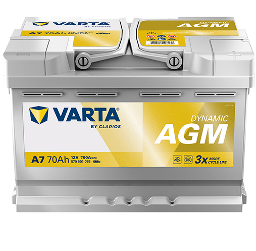 Акумулатор_VARTA_DYNAMIC_AGM_570901076_70AH_760A_R+ Акумулатор VARTA DYNAMIC AGM 570901076 70AH 760A R+ - Image 1