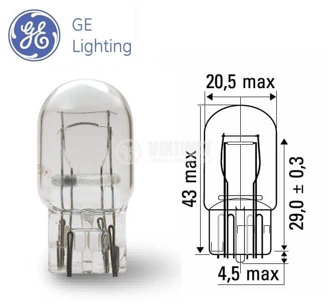 Автомобилна крушка GE 7443 W21/5W 12V Автомобилна крушка GE 7443 W21/5W 12V