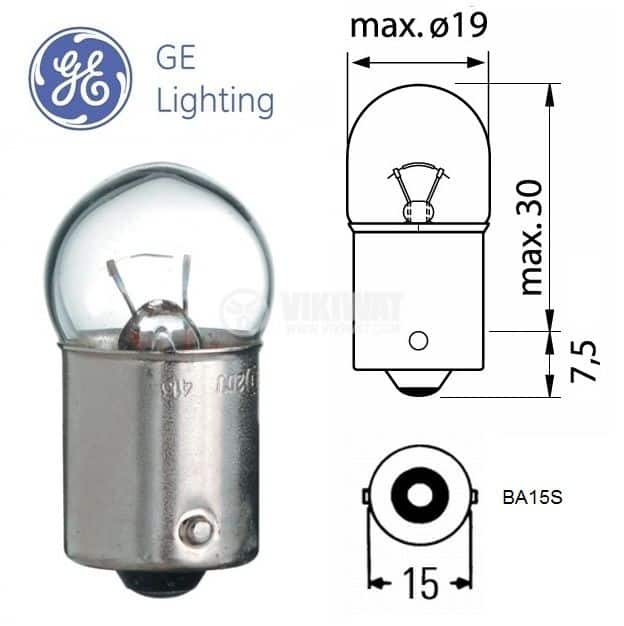 Автомобилна крушка GE 2619T R5W 12V Автомобилна крушка GE 2619T R5W 12V
