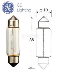 Автомобилна крушка GE 7552 C5W 24V