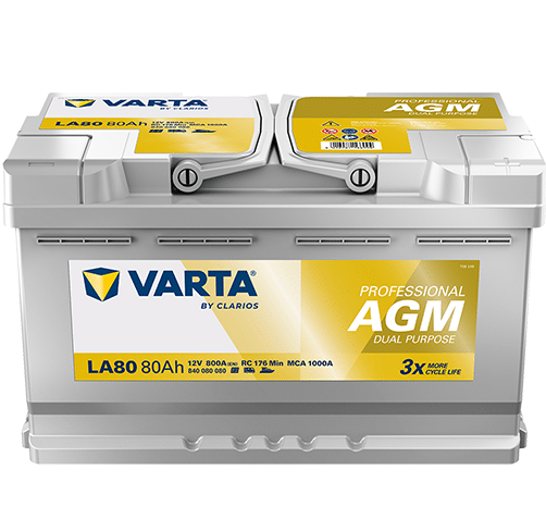 Акумулатор_VARTA_PROFESSIONAL_AGM_840080080_80AH_800A_R+ Акумулатор VARTA PROFESSIONAL AGM 840080080 80AH 800A R+ - Image 1