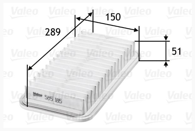 Въздушен филтър (585185 - VALEO) Въздушен филтър (585185 - VALEO)