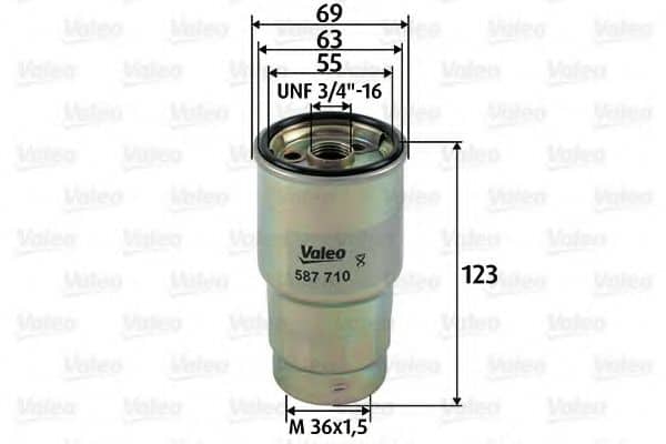 Горивен филтър (587710 - VALEO)