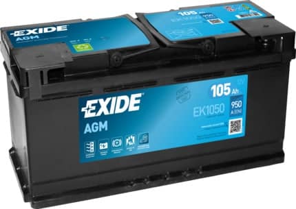 Акумулатор EXIDE AGM 105AH 950A R+ Акумулатор EXIDE AGM 105AH 950A R+