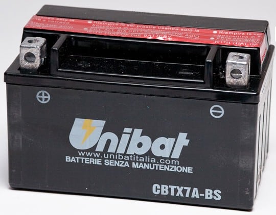 Акумулатор за мотор UNIBAT CBTX7A-BS 12V 6AH L+ Акумулатор за мотор UNIBAT CBTX7A-BS 12V 6AH L+