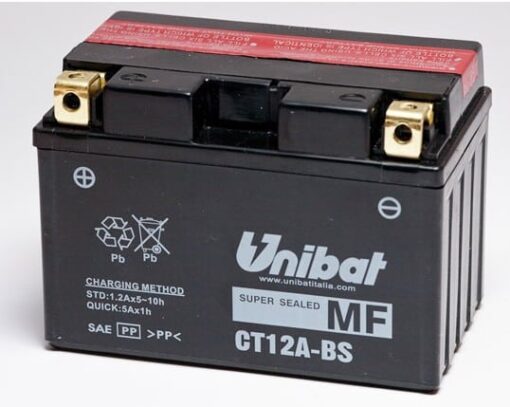 Акумулатор за мотор UNIBAT CT12A-BS 12V 10AH L+