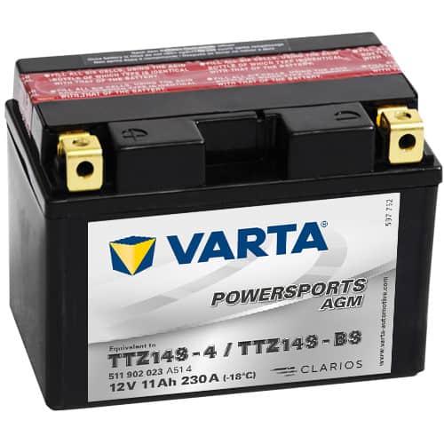 Акумулатор VARTA POWERSPORTS AGM 511 902 023 TTZ14S-BS 11AH 230A 12V L+ Акумулатор VARTA POWERSPORTS AGM 511 902 023 TTZ14S-BS 11AH 230A 12V L+