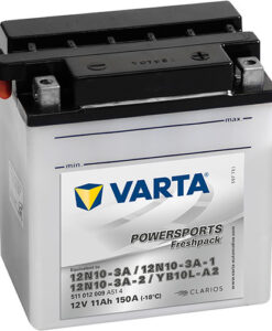 Акумулатор VARTA POWERSPORTS Freshpack 511 012 009 YB10L-A2 11AH 150A 12V R+