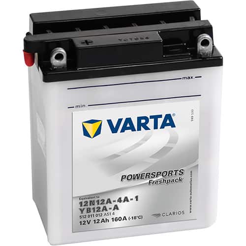 Акумулатор VARTA POWERSPORTS Freshpack 512 011 012 12N12A-4A-1 12AH 160A 12V L+ Акумулатор VARTA POWERSPORTS Freshpack 512 011 012 12N12A-4A-1 12AH 160A 12V L+