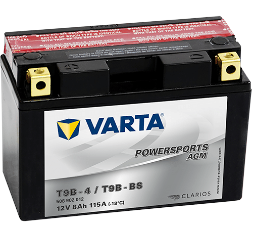 Акумулатор_VARTA_POWERSPORTS_AGM_508_902_012_YT9B-BS_8AH_115A_12V_L+ Акумулатор VARTA POWERSPORTS AGM 508 902 012 YT9B-BS 8AH 115A 12V L+ - Image 1