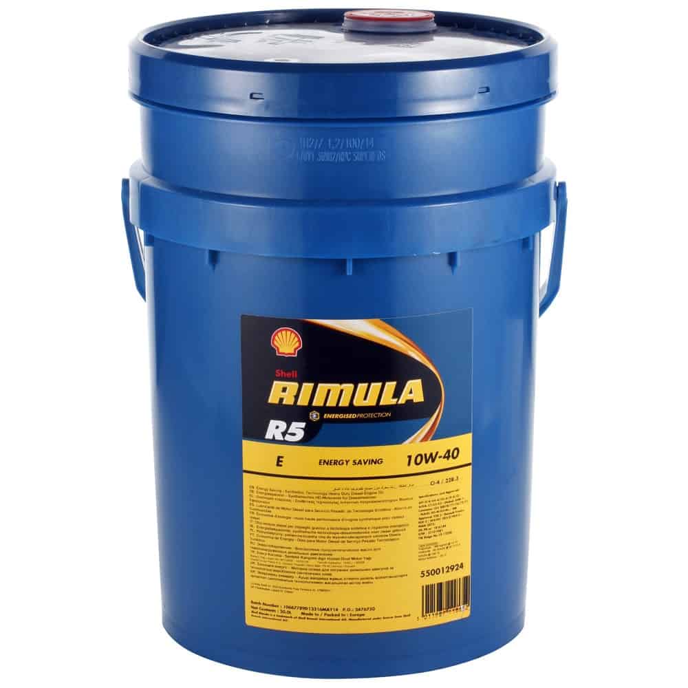 Масло Shell RIMULA R5 E 10W40- 20 литра Масло Shell RIMULA R5 E 10W40- 20 литра