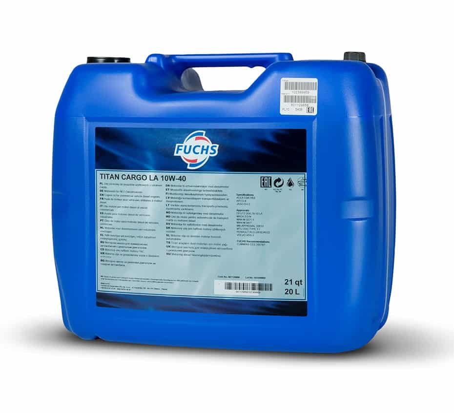 Масло FUCHS TITAN CARGO LA 10W40 20L Масло FUCHS TITAN CARGO LA 10W40 20L