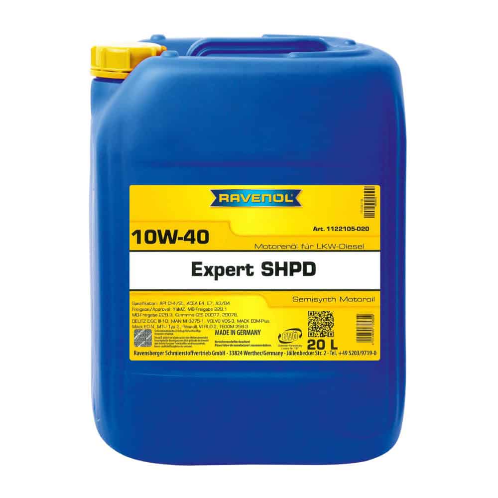 Масло RAVENOL Expert SHPD 10W40 20L Масло RAVENOL Expert SHPD 10W40 20L