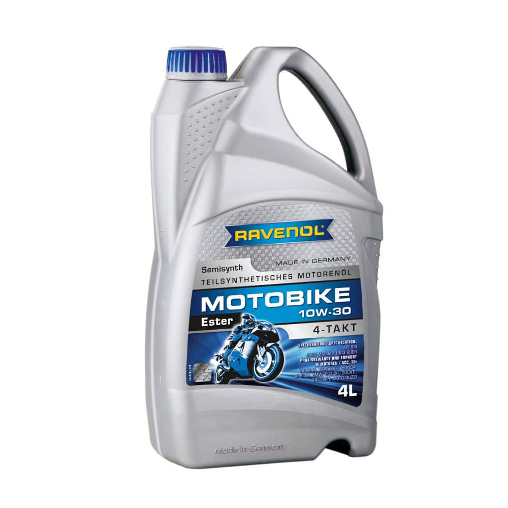 Масло RAVENOL Motobike 4-T Ester 10W30 4L Масло RAVENOL Motobike 4-T Ester 10W30 4L