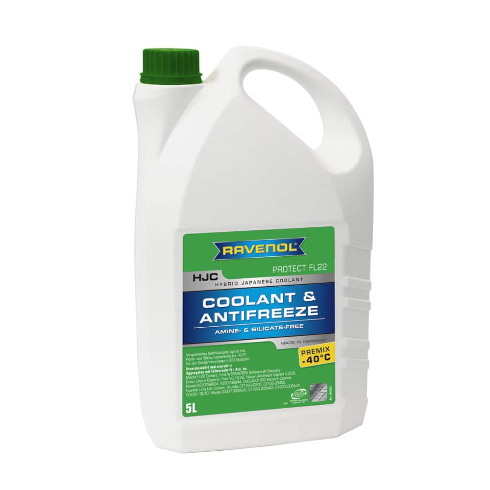 Aнтифриз RAVENOL HJC Hybrid Japanese Coolant Premix FL22 -40°C 5L Aнтифриз RAVENOL HJC Hybrid Japanese Coolant Premix FL22 -40°C 5L