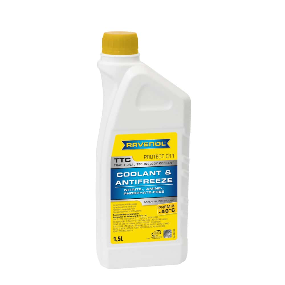 Жълт антифриз RAVENOL Premix C11 1.5L Жълт антифриз RAVENOL Premix C11 1.5L