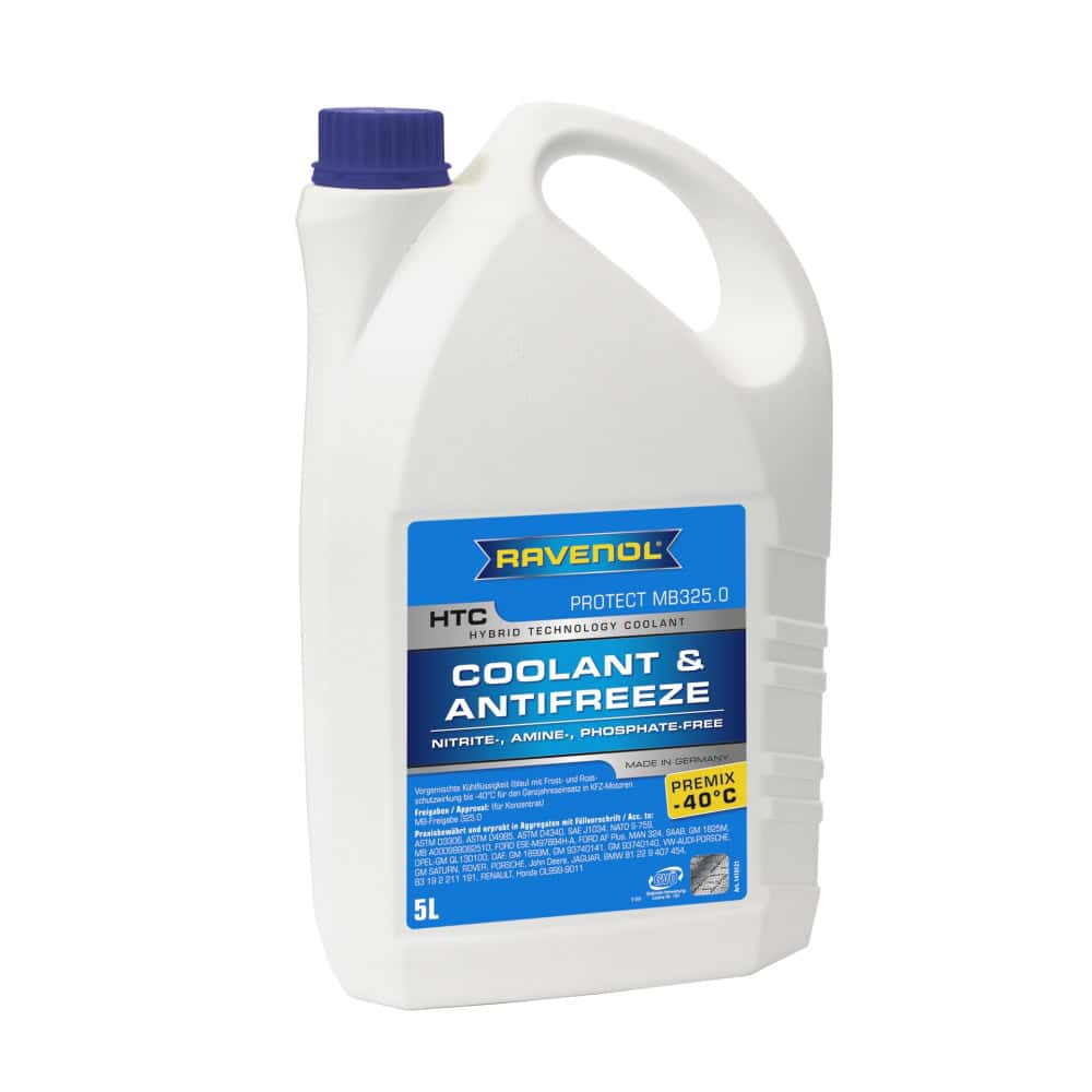 Aнтифриз RAVENOL HTC Hybrid Techn. Coolant Premix -40°C 5L Aнтифриз RAVENOL HTC Hybrid Techn. Coolant Premix -40°C 5L