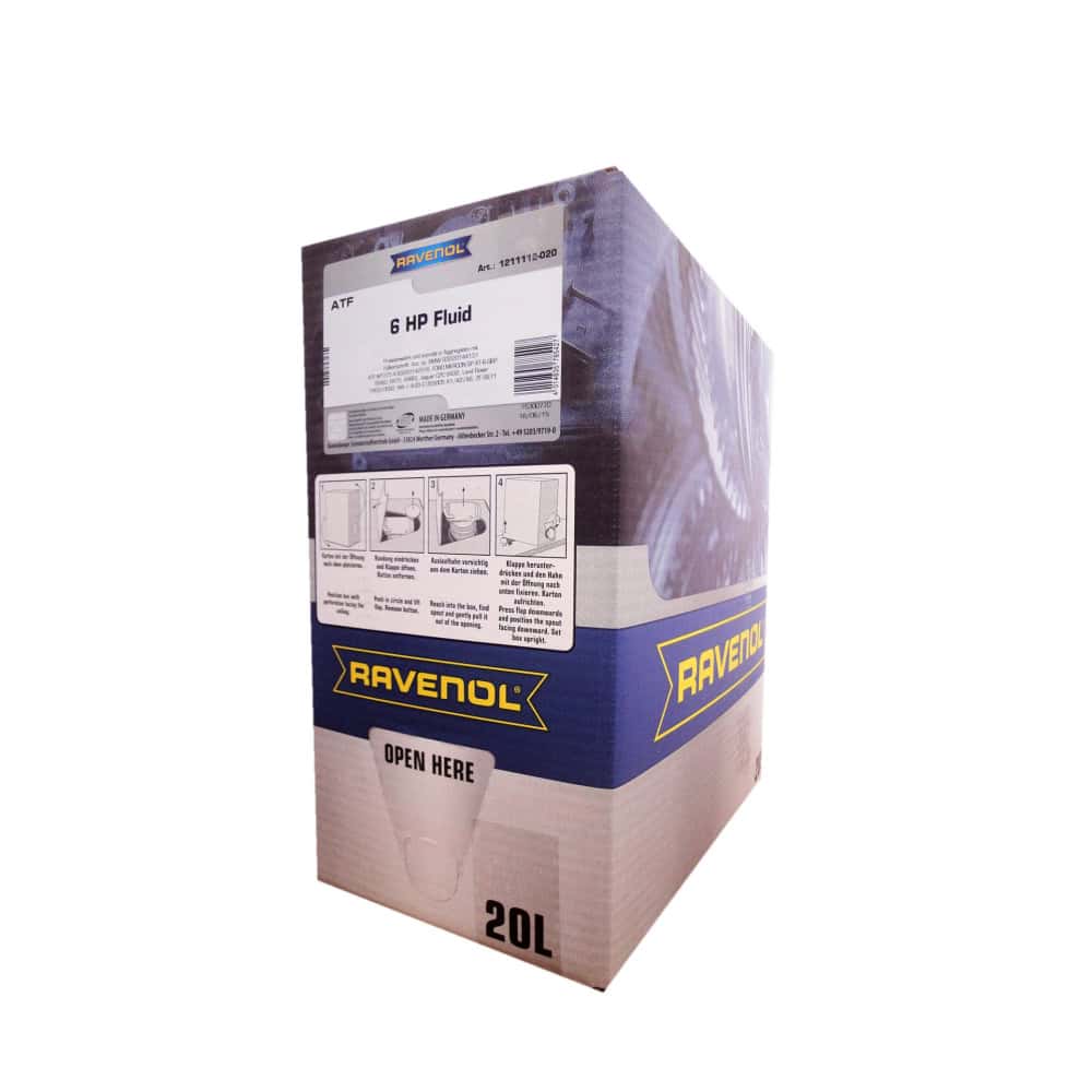 Трансмисионно масло RAVENOL ATF 6 HP Fluid BIB 20L Трансмисионно масло RAVENOL ATF 6 HP Fluid BIB 20L