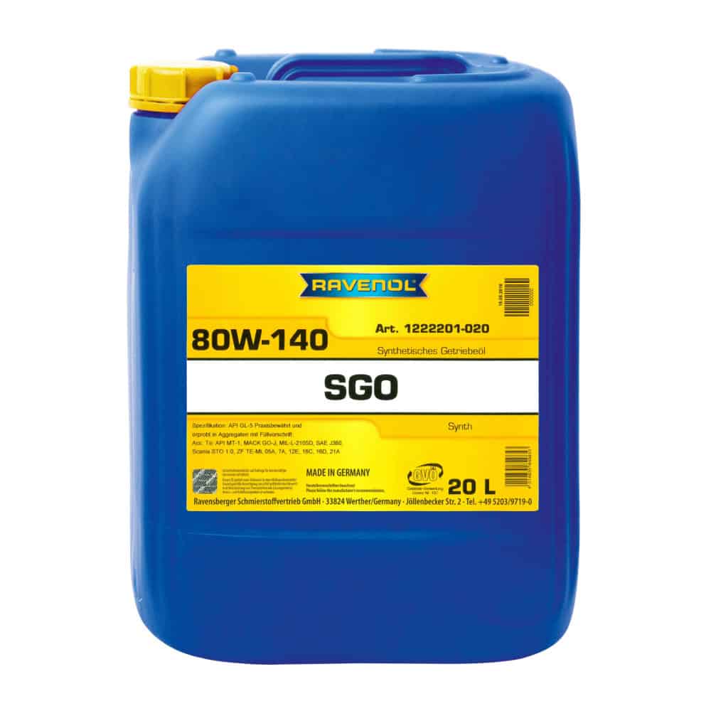 Трансмисионно масло Ravenol Getriebeöl SGO 80W140 GL-5 20L Трансмисионно масло Ravenol Getriebeöl SGO 80W140 GL-5 20L