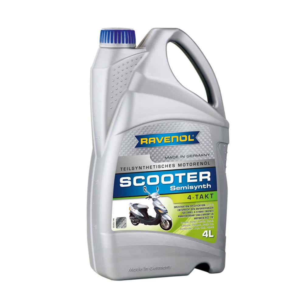 Моторно масло RAVENOL SCOOTER 4-Takt Teilsynth 4L Моторно масло RAVENOL SCOOTER 4-Takt Teilsynth 4L