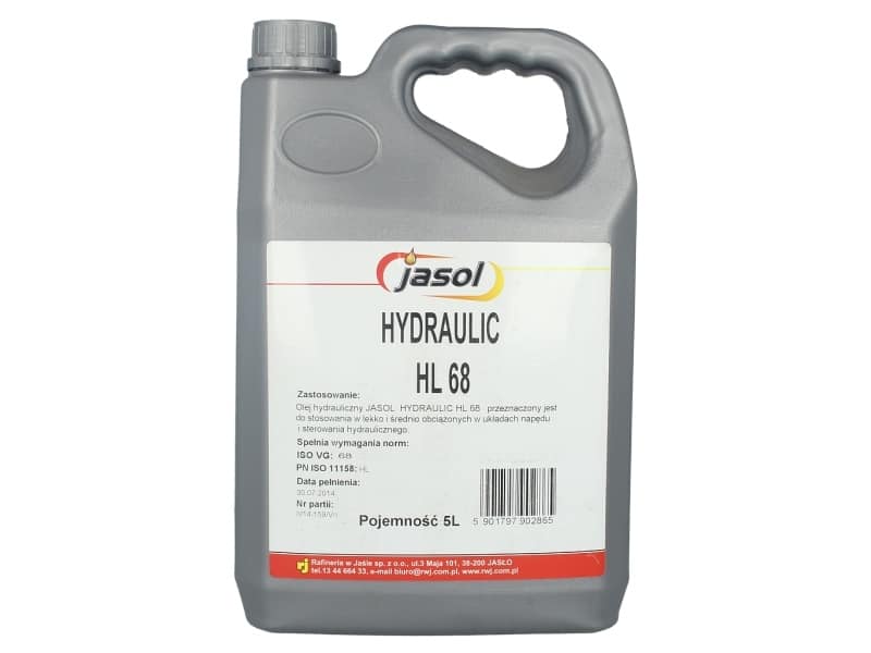 Хидравлично масло JASOL Hydraulic HL 68 - 5L Хидравлично масло JASOL Hydraulic HL 68 - 5L