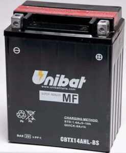 Акумулатор за мотор UNIBAT CBTX14AHL-BS 12V 12AH R+