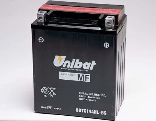 Акумулатор за мотор UNIBAT CBTX14AHL-BS 12V 12AH R+ Акумулатор за мотор UNIBAT CBTX14AHL-BS 12V 12AH R+