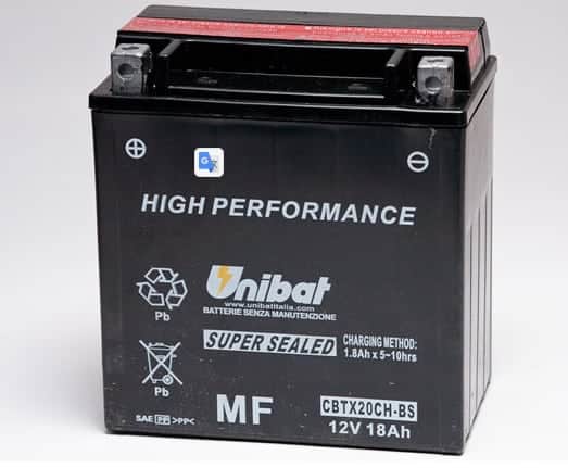 Акумулатор за мотор UNIBAT CBTX20CH-BS 12V 18AH L+ Акумулатор за мотор UNIBAT CBTX20CH-BS 12V 18AH L+