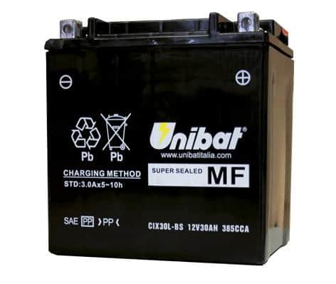 Акумулатор за мотор UNIBAT CIX30L-BS 12V 27.5AH R+ Акумулатор за мотор UNIBAT CIX30L-BS 12V 27.5AH R+