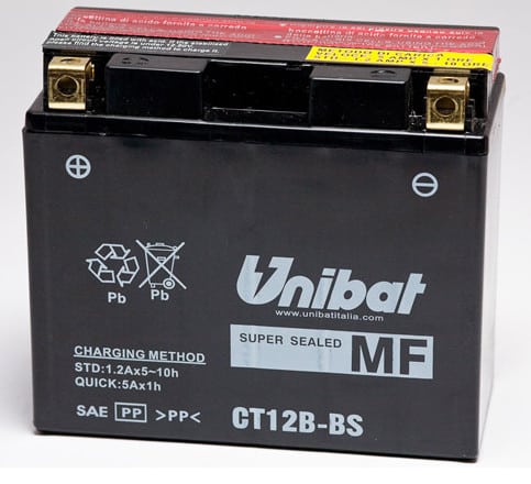 Акумулатор за мотор UNIBAT CT12B-BS 12V 8AH L+ Акумулатор за мотор UNIBAT CT12B-BS 12V 8AH L+