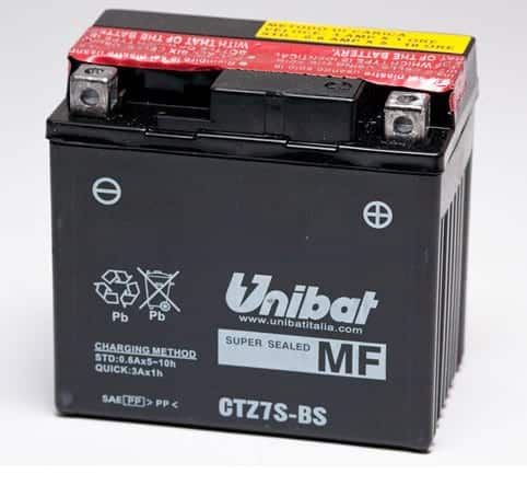 Акумулатор за мотор UNIBAT CTZ7S-BS 12V 6AH R+ Акумулатор за мотор UNIBAT CTZ7S-BS 12V 6AH R+