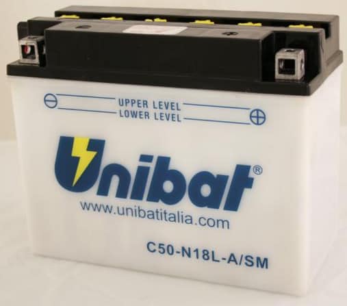Акумулатор за мотор UNIBAT C50-N18L-A 12V 20AH R+ Акумулатор за мотор UNIBAT C50-N18L-A 12V 20AH R+