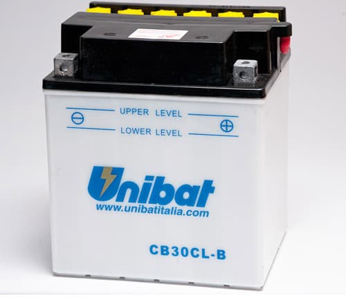 Акумулатор за мотор UNIBAT CB30CL-B 12V 30AH R+ Акумулатор за мотор UNIBAT CB30CL-B 12V 30AH R+