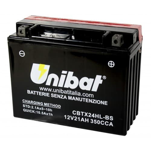 Акумулатор за мотор UNIBAT CBTX24HL-BS 12V 21AH  R+ Акумулатор за мотор UNIBAT CBTX24HL-BS 12V 21AH R+