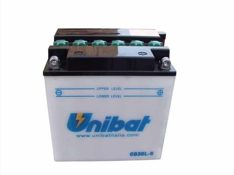 Акумулатор за мотор UNIBAT CB30L-B 12V 30AH R+ Акумулатор за мотор UNIBAT CB30L-B 12V 30AH R+